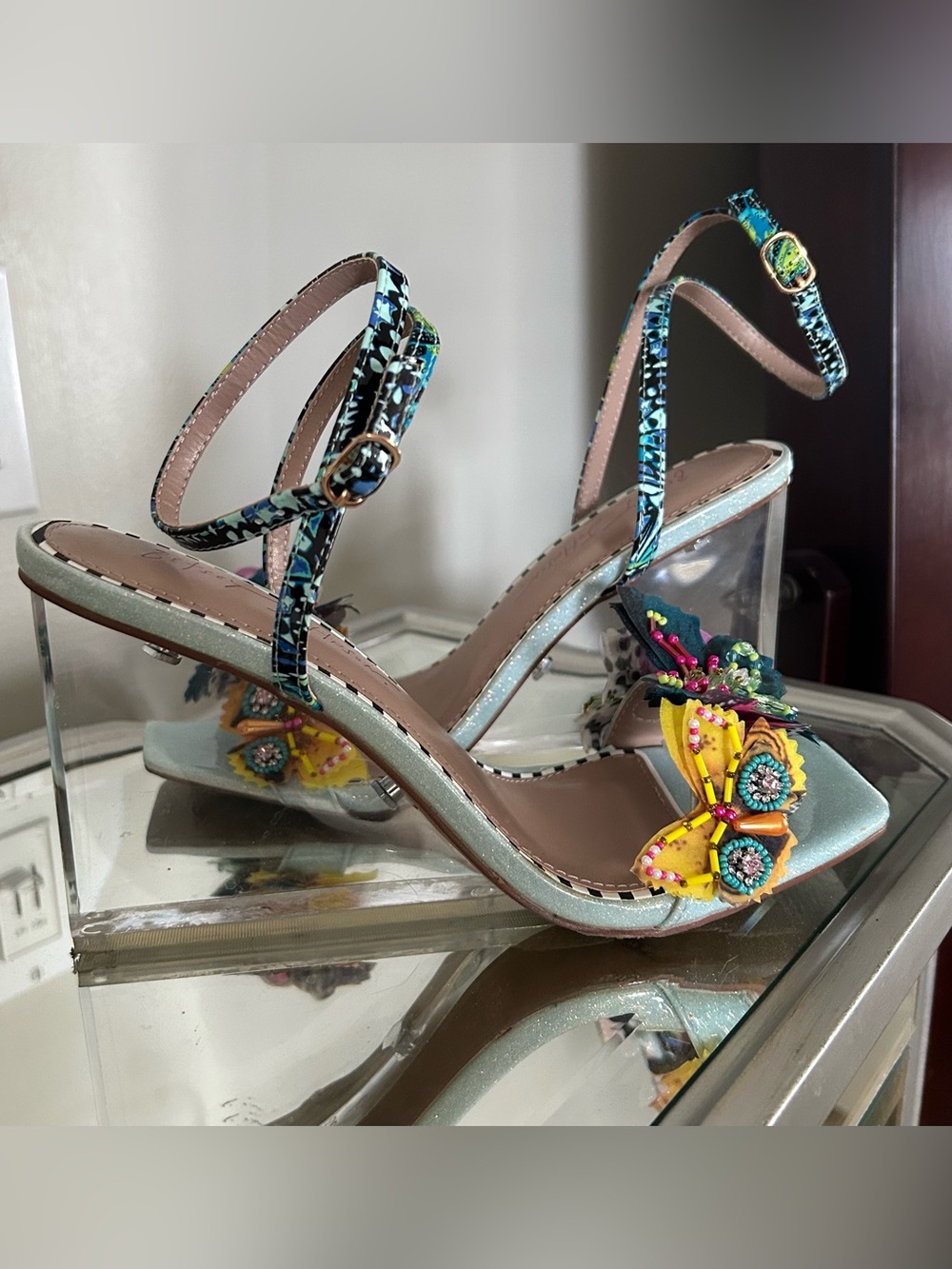 Betsy Johnson Butterfly Wedge Heel